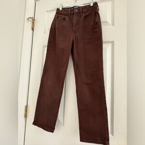 Hollister Dark Brown High-Rise Vintage Jeans